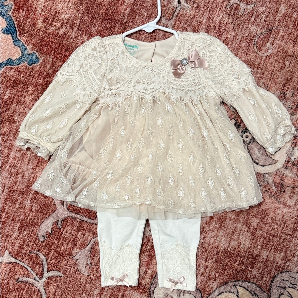 Nanette Baby Lace Cream Dress